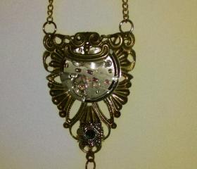 Steampunk statement necklace